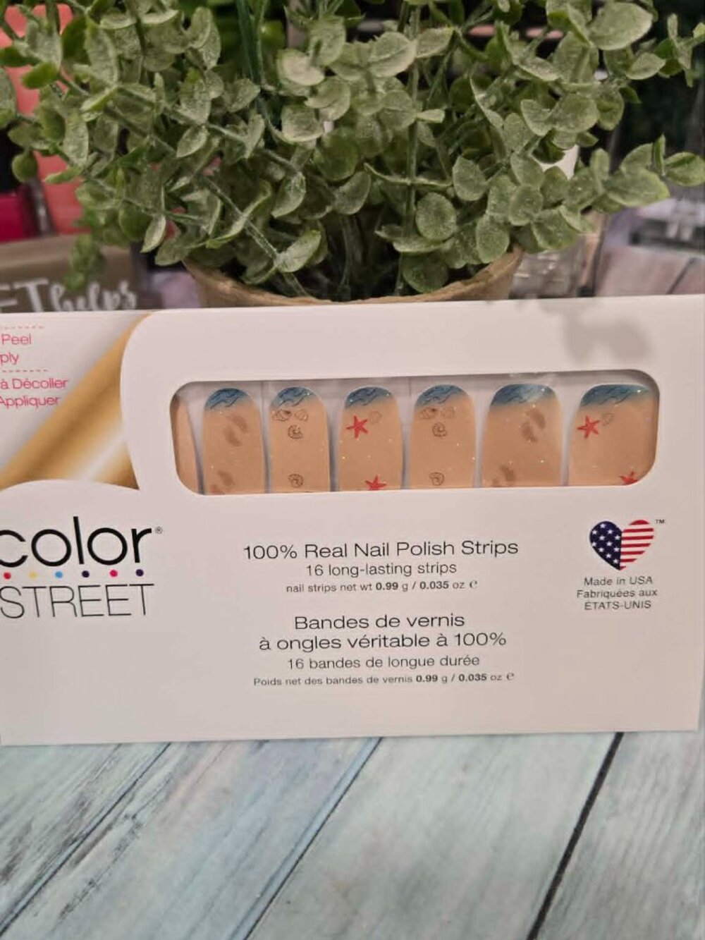 Color Street Press On Nail Design - Beach Themed